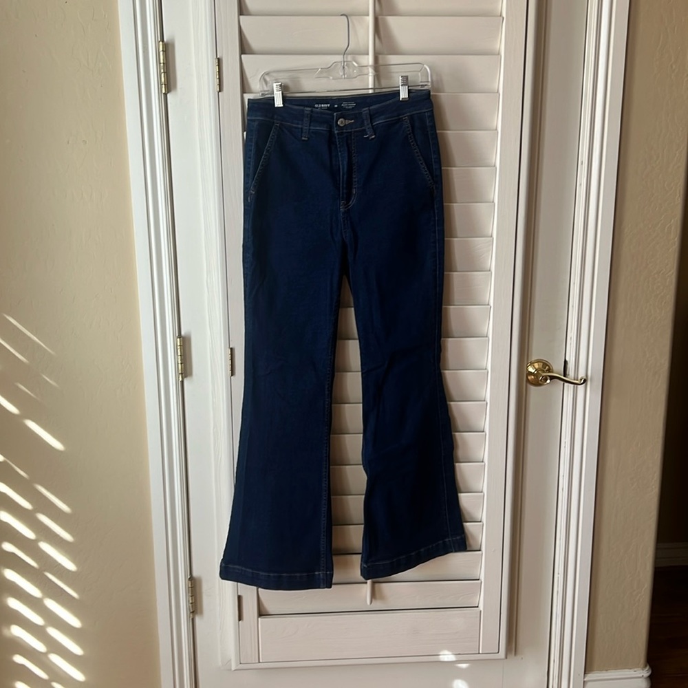 Size 10 old navy extra high rise flare jeans